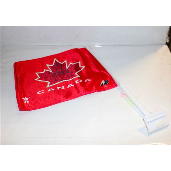 NEW CAR FLAG CANADA MENS OLYMPICS 11 X 13" AUTO-