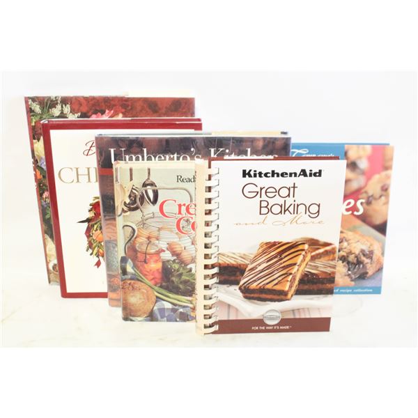 COOKBOOKS- BOX LOT ASSORTED