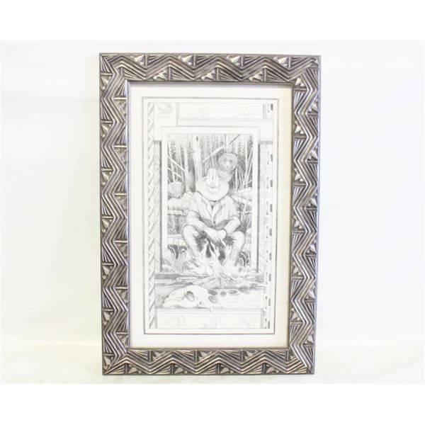 COWBOY CAMPFIRE PRINT, CALVIN CORNISH