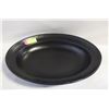 Image 1 : LARGE BLACK 18" SERVING PLATTER