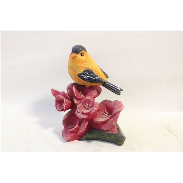 ORNAMENTAL BIRD ON FLOWERS