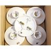 Image 1 : 10 NEW WHITE CEILING LAMP HOLDERS
