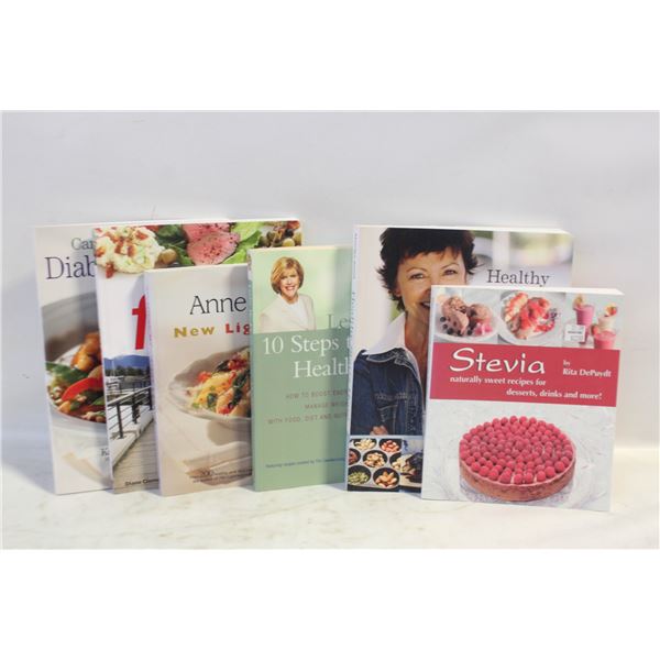 HEALTHY EATING COOKBOOKS- ASSORTED