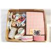 Image 1 : FLAT OF MISC SEWING ITEMS INC THREAD,