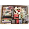 Image 1 : FLAT OF MISC SEWING ITEMS INC THREAD, PIPING,