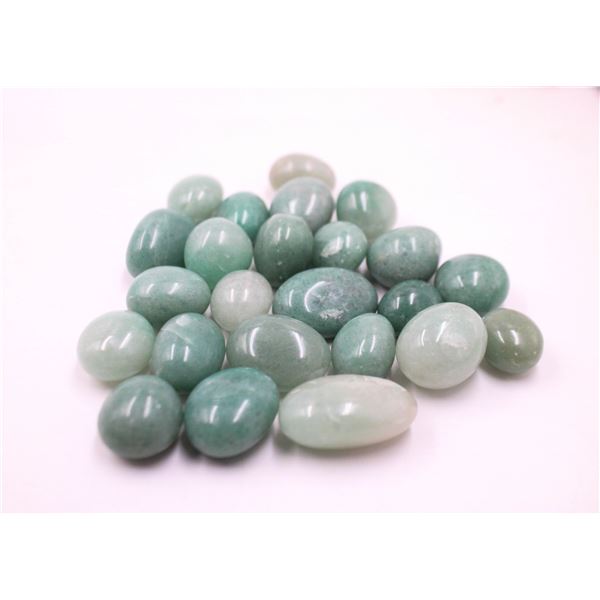 #169-NATURAL GREEN AVENTURINE TUMBLE 750CT