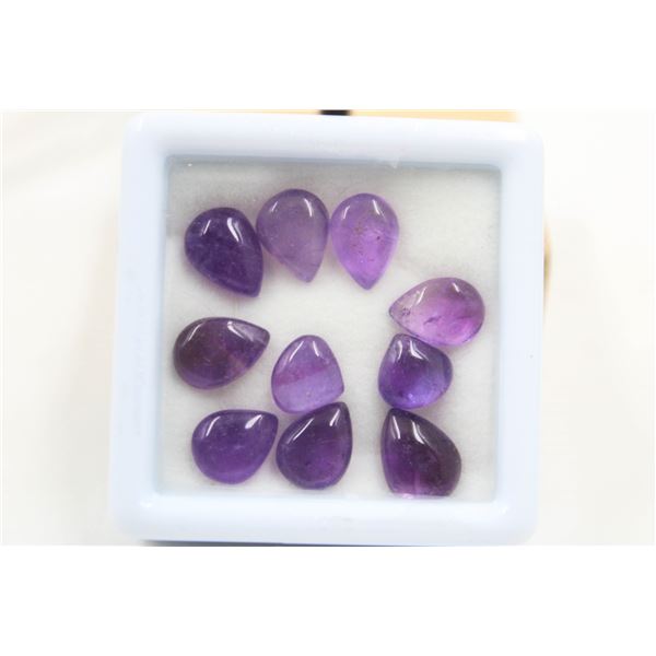 #79-NATURAL AMETHYST GEMSTONES 20.60CT