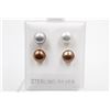 Image 1 : #157-NATURAL AKOYA PEARL STUD EARRINGS