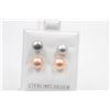 Image 1 : #149-NATURAL AKOYA PEARL STUD EARRINGS