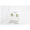 Image 1 : #108-NATURAL PERIDOT STUD EARRINGS