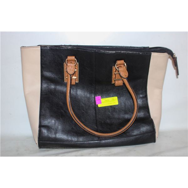 ALDO BLACK & BEIGE BIG PURSE