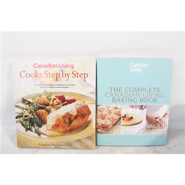 CANADIAN LIVING HARDCOVER COOKBOOKS- ASSORTED