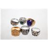 Image 1 : (6) ASSORTED MENS ESTATE RINGS (REPLICAS)