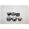 Image 1 : (6) ASSORTED MENS ESTATE RINGS (REPLICAS)