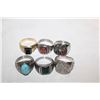 Image 1 : (6) ASSORTED MENS ESTATE RINGS (REPLICAS)