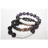 Image 1 : 3 POLISHED GEMSTONE BRACELETS