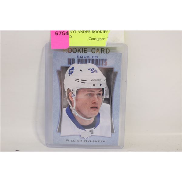 WILLIAM NYLANDER ROOKIES UD PORTRAITS