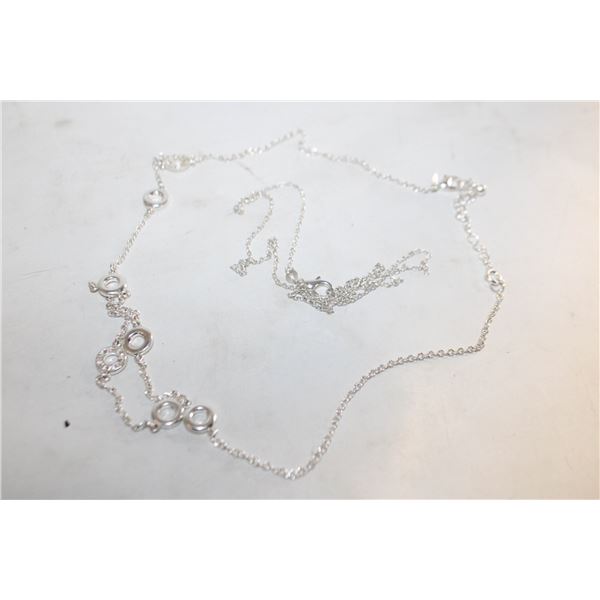 2 NECKLACES STAMPED MATERIAL UNKOWN DOES NOT