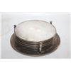 Image 1 : VINTAGE EMBOSSED SILVER PLATED 7 PIECE COASTER