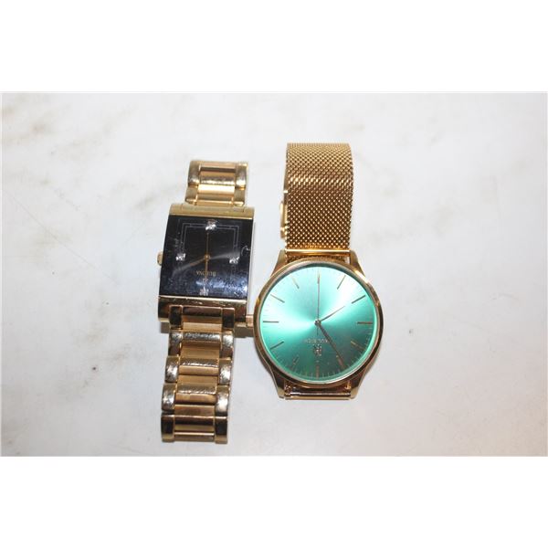 2 ESTATE WRIST WATCHES (CLASPS NEED TLC)