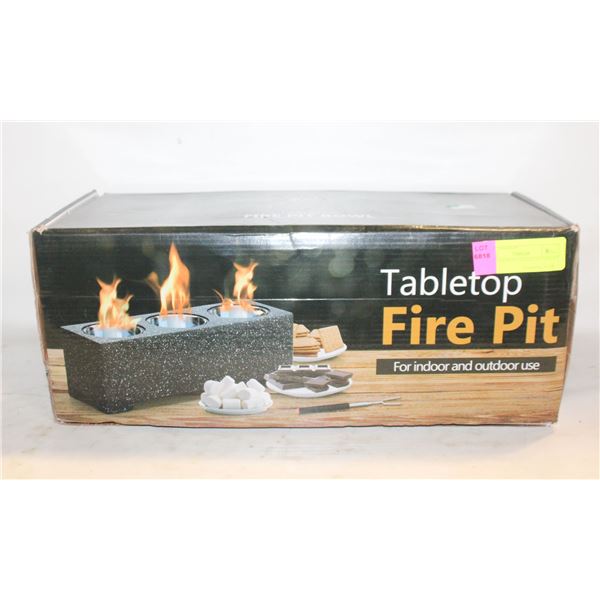 NEW CONCRETE TABLETOP FIRE PIT,