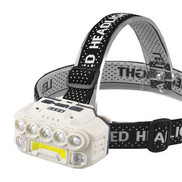 MOTION SENSOR RECHARGEABLE 7 LED+ COB HEADLAMP