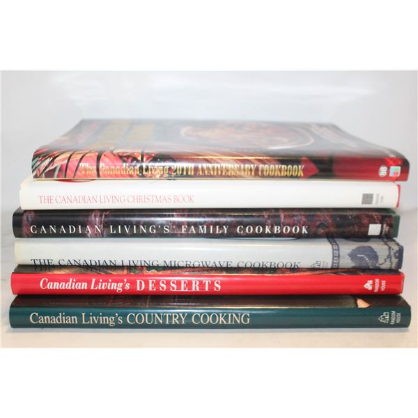 CANADIAN LIVING HARDCOVER COOKBOOKS- ASSORTED