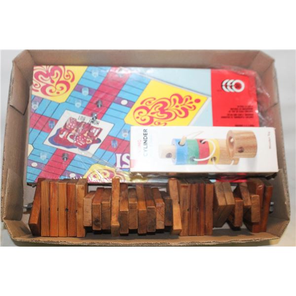 PARCHEESI + WOODEN TOYS