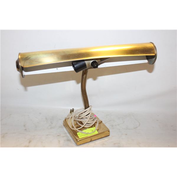 VINTAGE MCM GOOSENECK BRASS DESK ADJUSTABLE