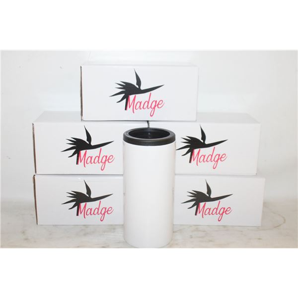 (6) NEW MADGE SKINNY CAN COOLERS