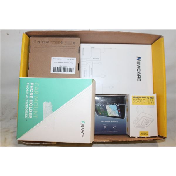 LOT OF NEW CAR PHONE HOLDING ADAPTERS/BLUETOOTH-