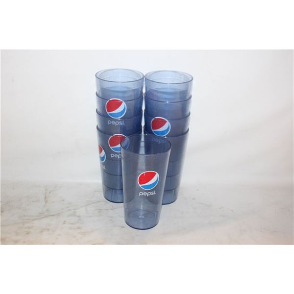 LOT OF 9 VINTAGE PEPSI CUPS