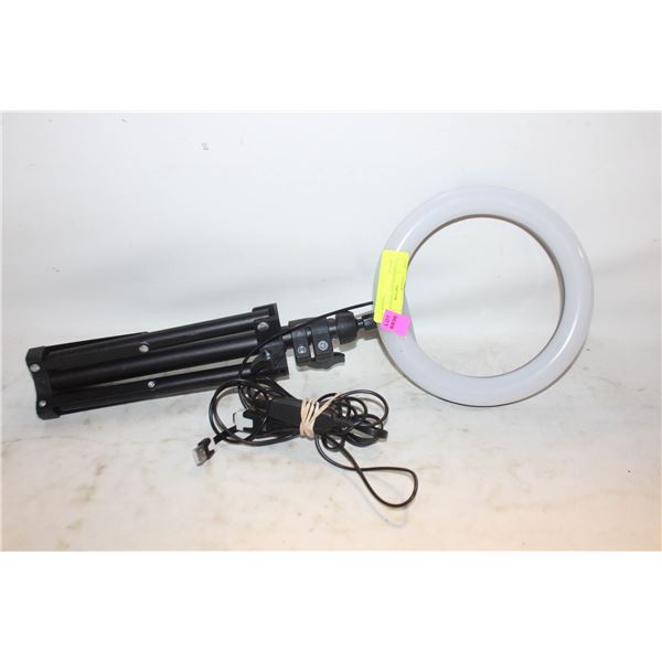 LED RING LIGHT 6" WITH DESKTOP TRIPOD