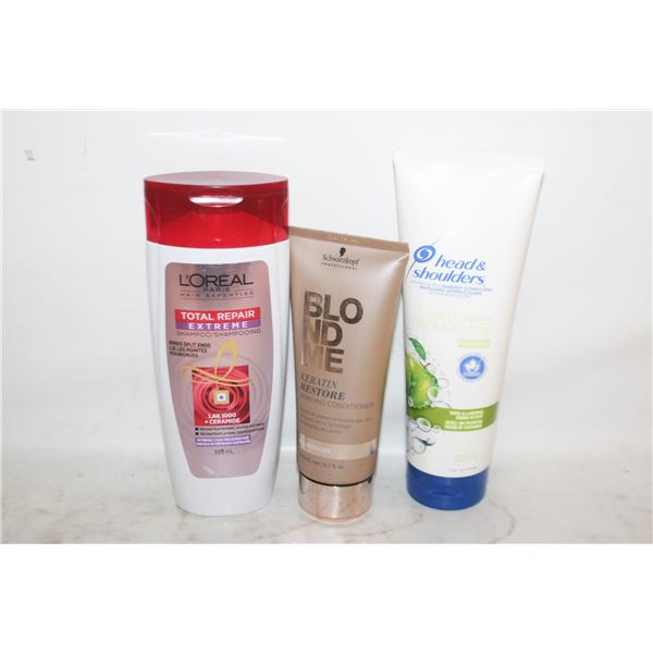 LOT OF 3 SHAMPOO AND CONDITIONER