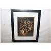 Image 1 : WOLF THEME FRAMED MATTED AND GLASS ENCASED