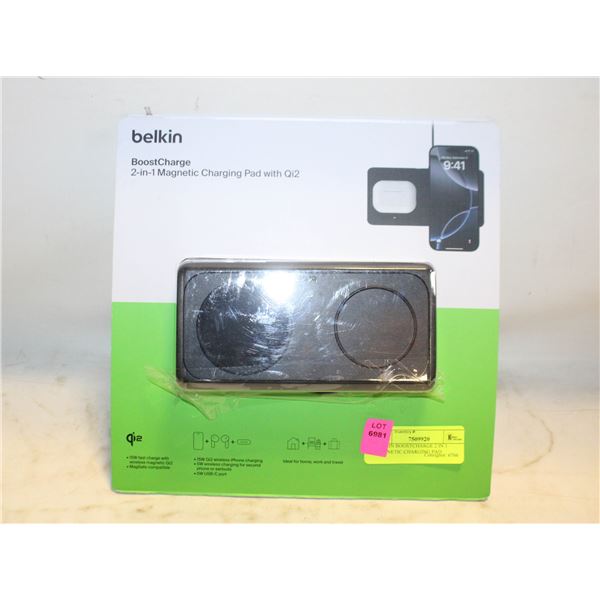 BELKIN BOOSTCHARGE 2 IN 1 MAGNETIC CHARGING PAD