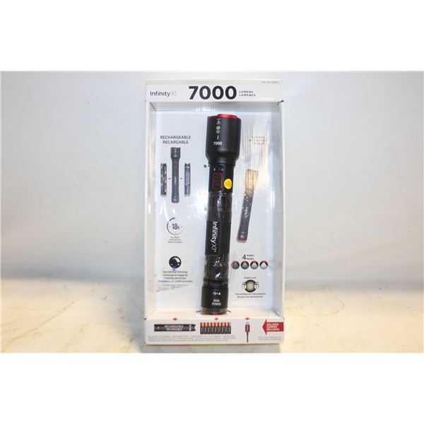 NEW INFINITY X1 7000 LUMENS RECHARGEABLE FLASHLIGH