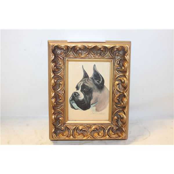 VINTAGE BOX DOG SHARON BLANE
