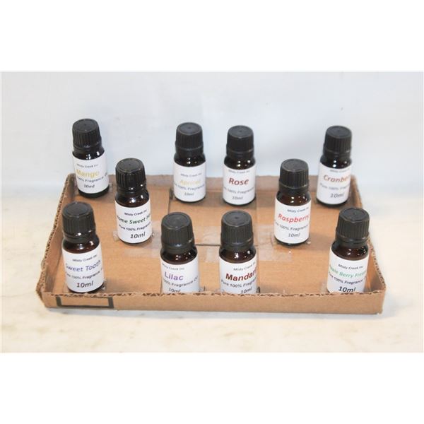 NEW 10 BOTTLES 10ML FRAGRANCE OILS