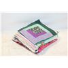Image 1 : 73 LOG CABIN QUILT BLOCKS, 6.75"X6.75", 9PCS PER