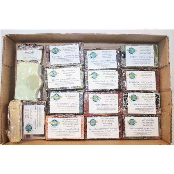 17 PCS LARGE BARS SOAP CRAFED ALL