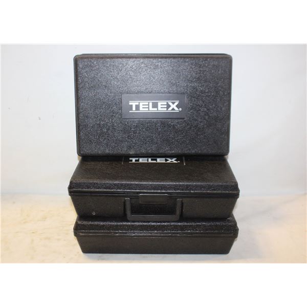 SET OF 3 HARDSIDED CARRYING CASES WITH FOAM