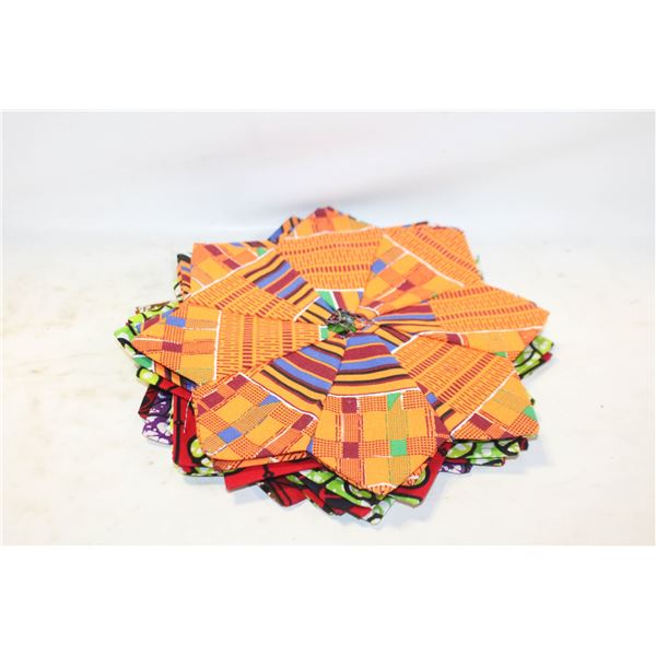 13 DRESDEN PLATE BLOCKS, 10.5"X10.5", 8 PIECES