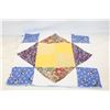 Image 1 : 4 SQUARE QUILT BLOCKS, 12"X12", 20 PIECES PER BL