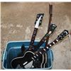 Image 1 : LOT OF 3 ROCK BAND GUITARS + 1 GUITAR HERO