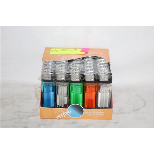 NEW 45PK LIGHTERS TRAY BOX ASSORTED