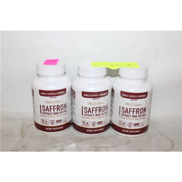 NEW 3 SEALED SAFFRON EXTRACT MAX