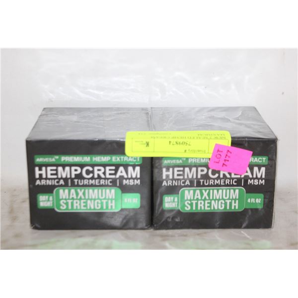 NEW 2 SEALED HEMP CREAM MAXIMUM