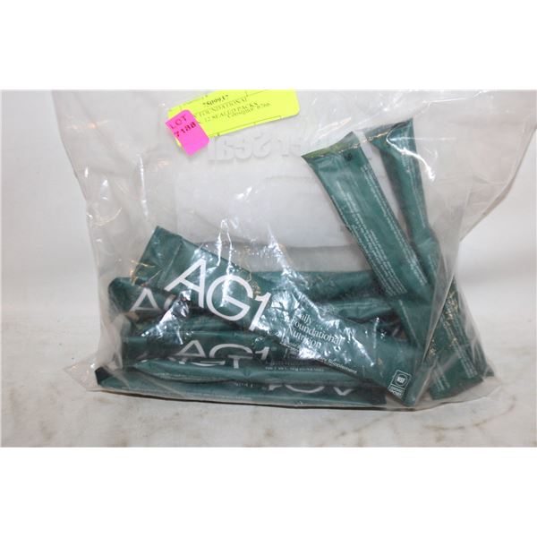 AG1 DAILY FOUNDATIONAL NUTRITION, 12 SEALED PACKS