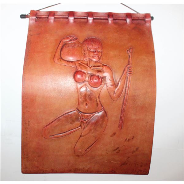 VINTAGE LEATHER WALL HANGING
